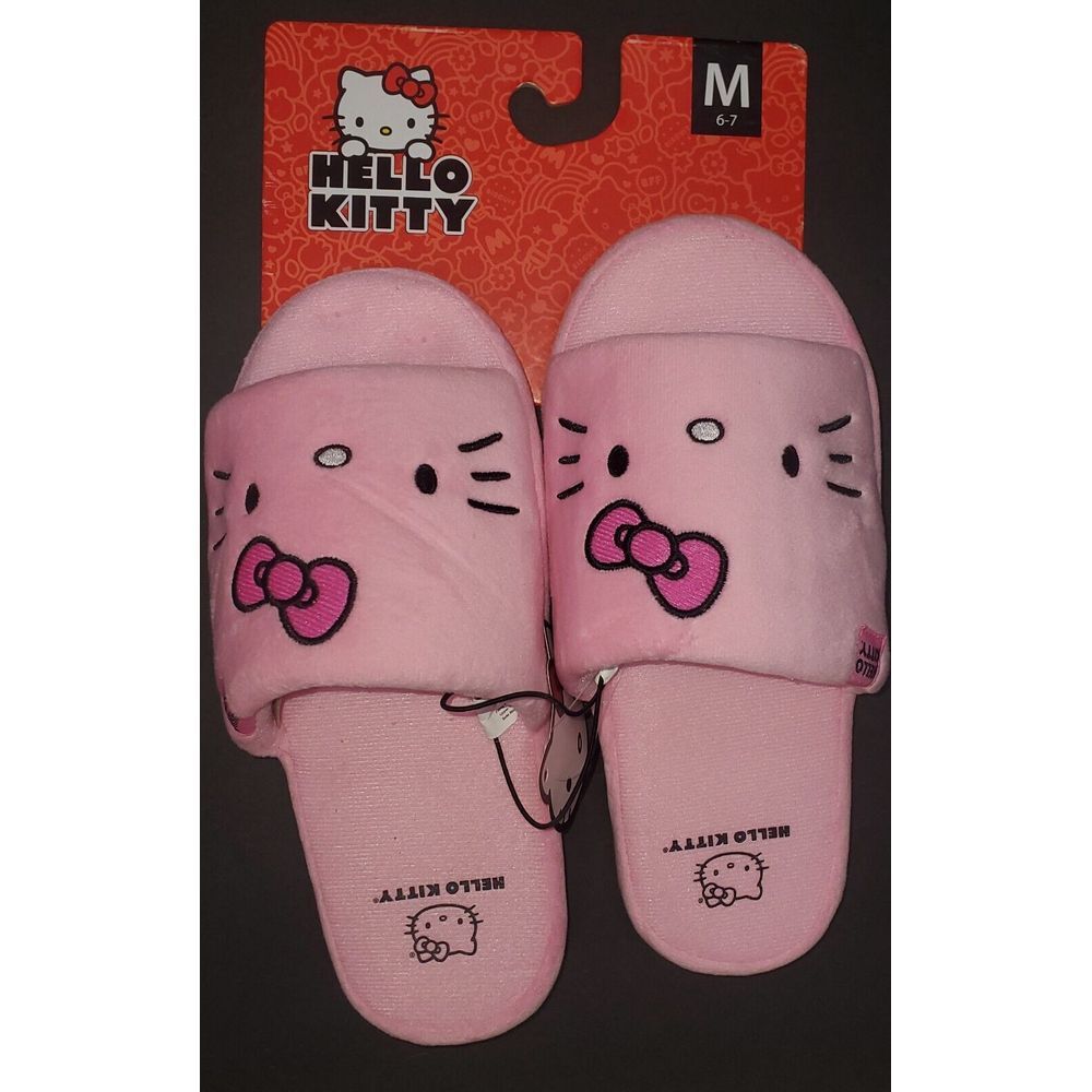 Hello Kitty Slippers Sanrio‎ Size 6 - 7 Medium Pink